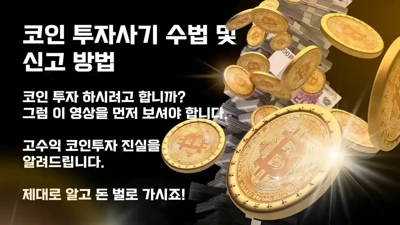 코인 투자사기 수법 및 신고 방법 - 사이버범죄연구소 Ι 아임왓치맨